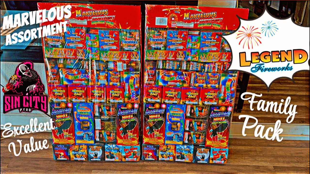MARVELOUS ASSORTMENT 🎇 LEGEND FIREWORKS [UNBOXING🔪📦]