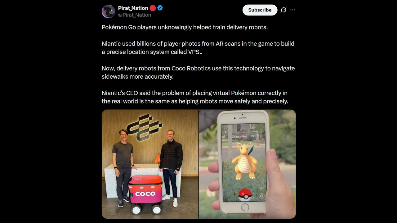 Pokemon GO is using AR photos for robots