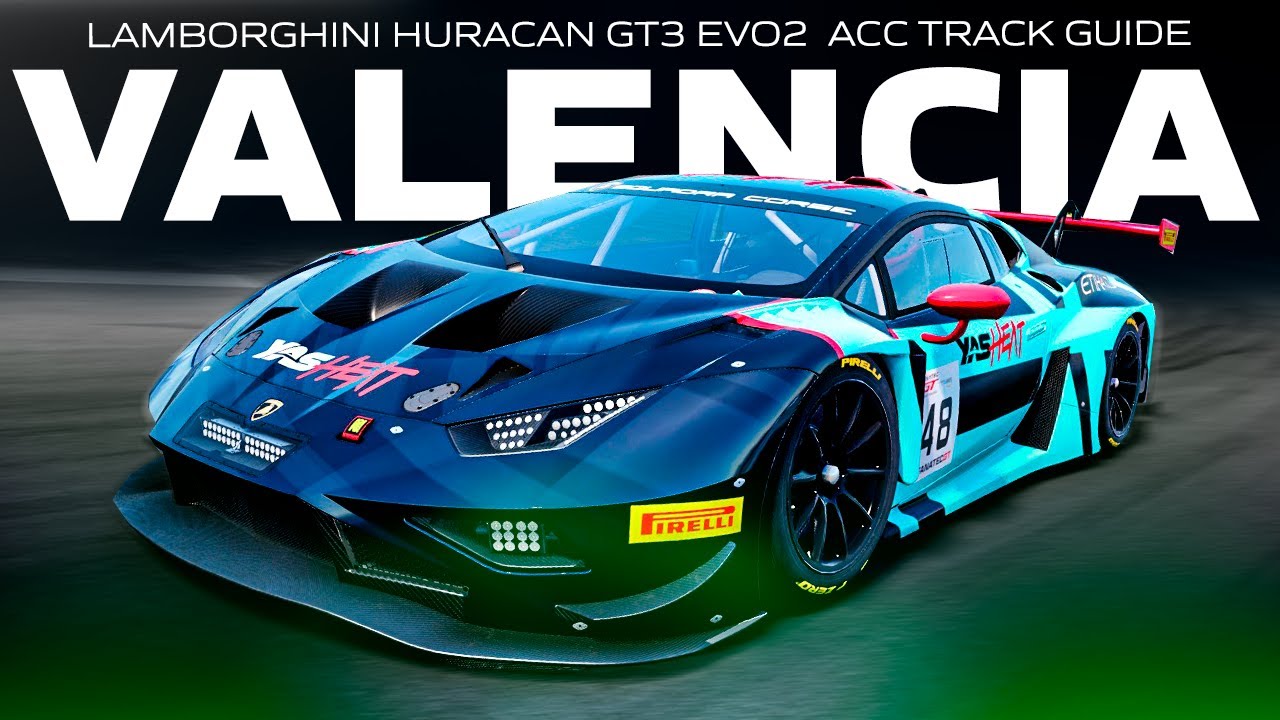 LAMBORGHINI HURACAN GT3 EVO2 ACC 1.9 TRACK GUIDE & SETUP | EP 19 VALENCIA