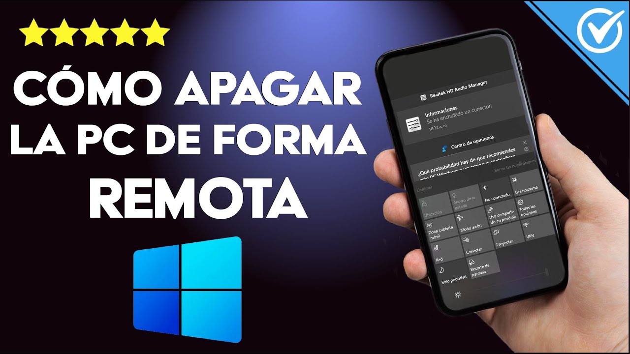&iquest;C&oacute;mo apagar mi PC de forma remota usando el S&Iacute;MBOLO DE SISTEMA?