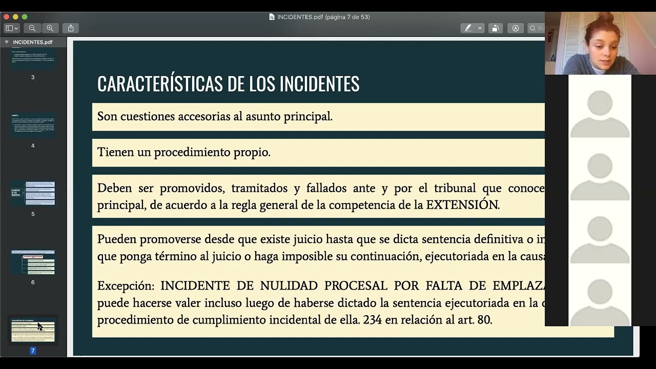 5. INCIDENTES (PROCESAL)
