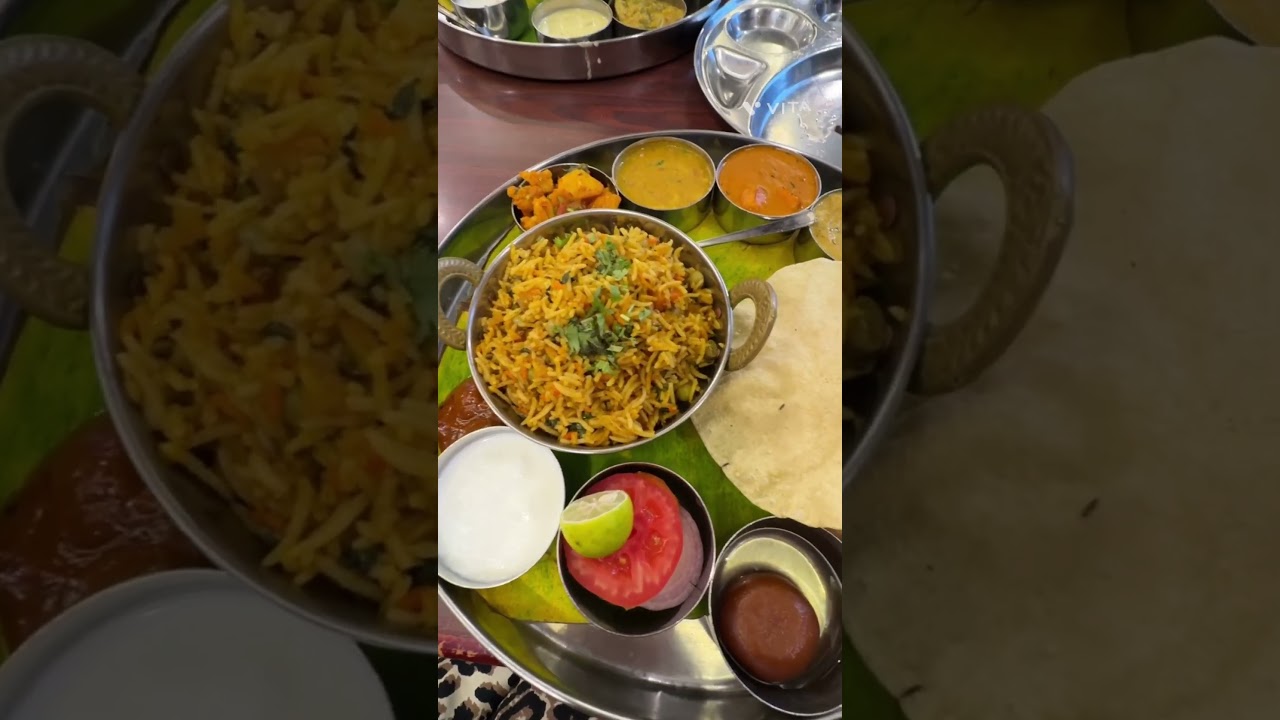 North Indian thali at Sarvana bhavan😋😋 #shorts #food #viralshort #spicy #home #sarvana