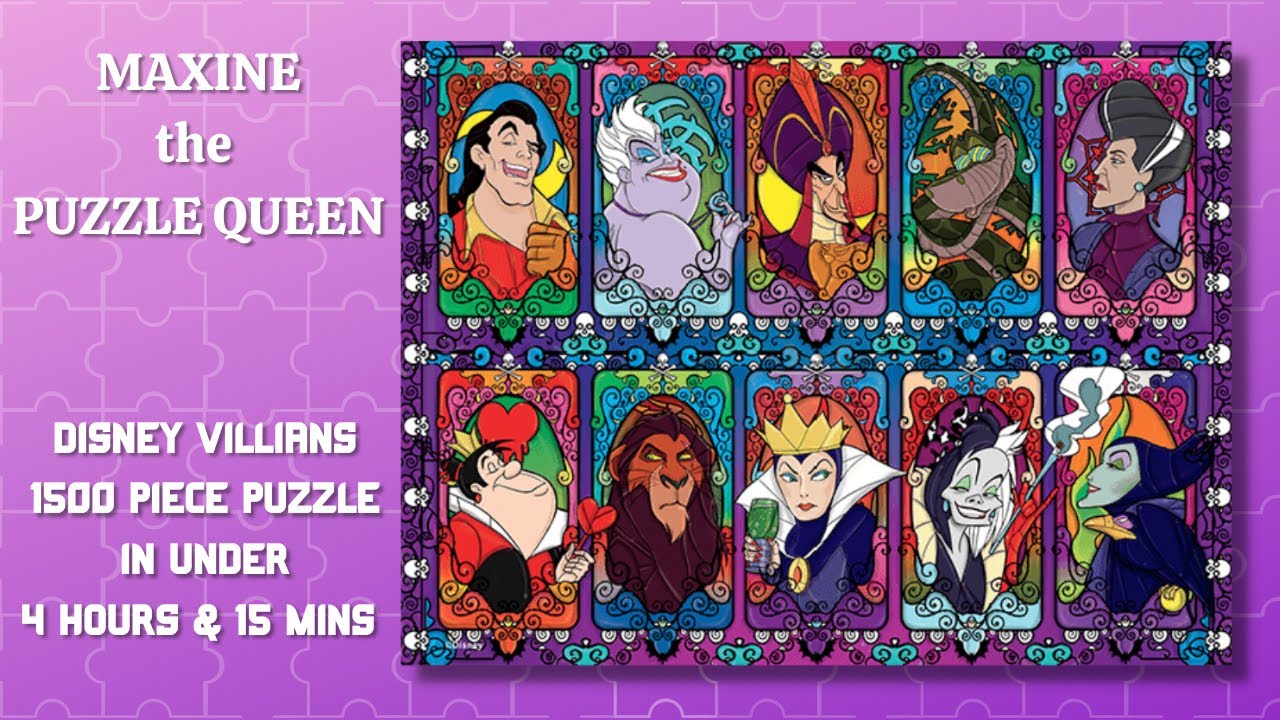 Disney Villains 1500 Piece Puzzle done in under 4 hours and 15 mins