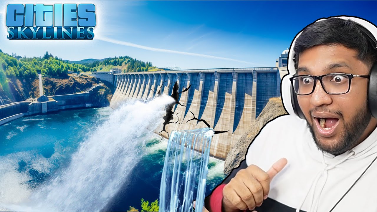 Huge Dam Broke in Dubai CITY ! (Cities Skylines Dubai City)