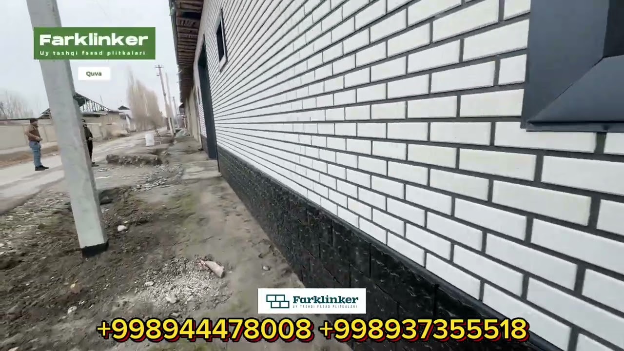 ✅FARKLINKER FASAD PLITKALARI OTKOS DERAZA OTLIV VA DEVOR ATROFLARI TUNIKAFON BILAN QANDAY QOPLANADI?