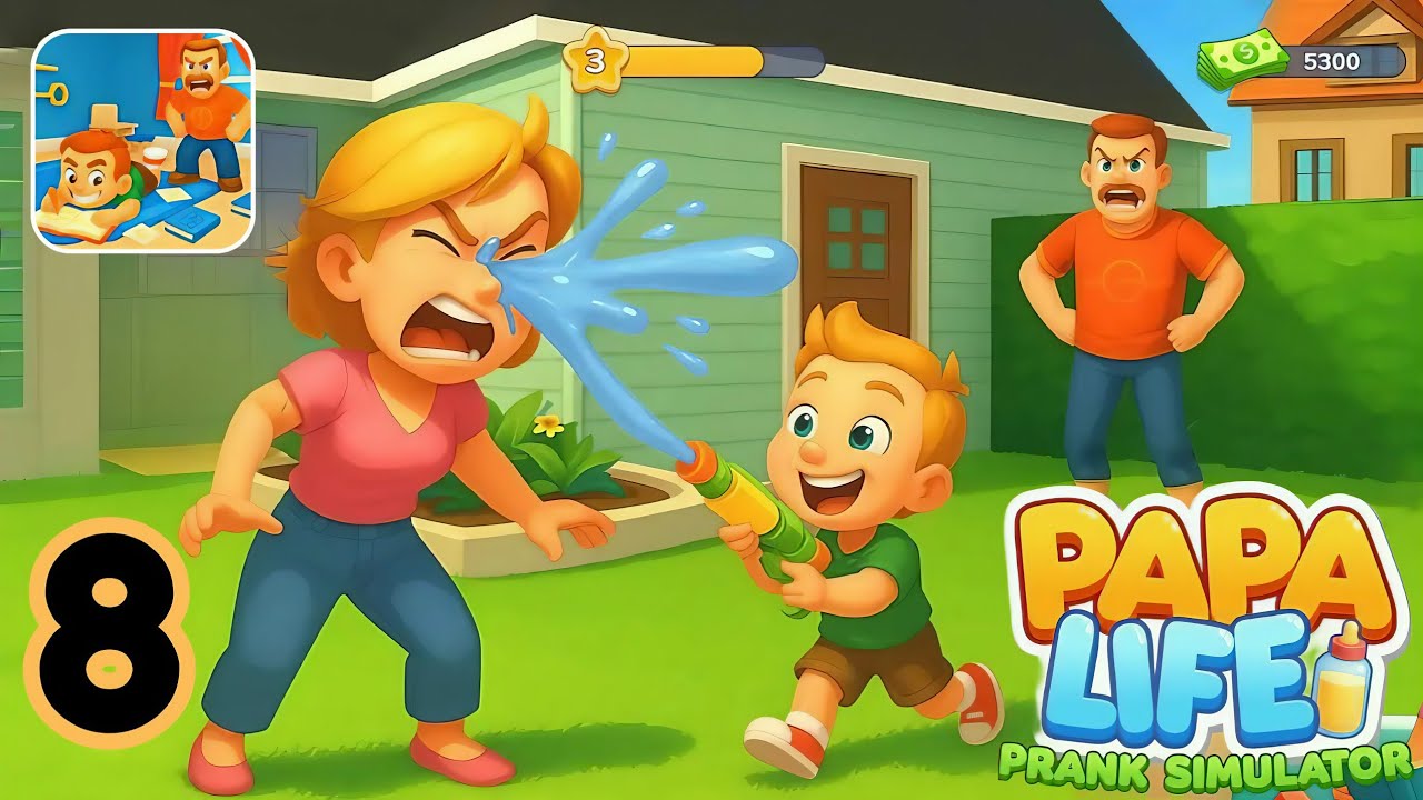 Papa Life Prank Simulator | Gameplay Part 8 | Papa Being Prankster Now | Android iOS 