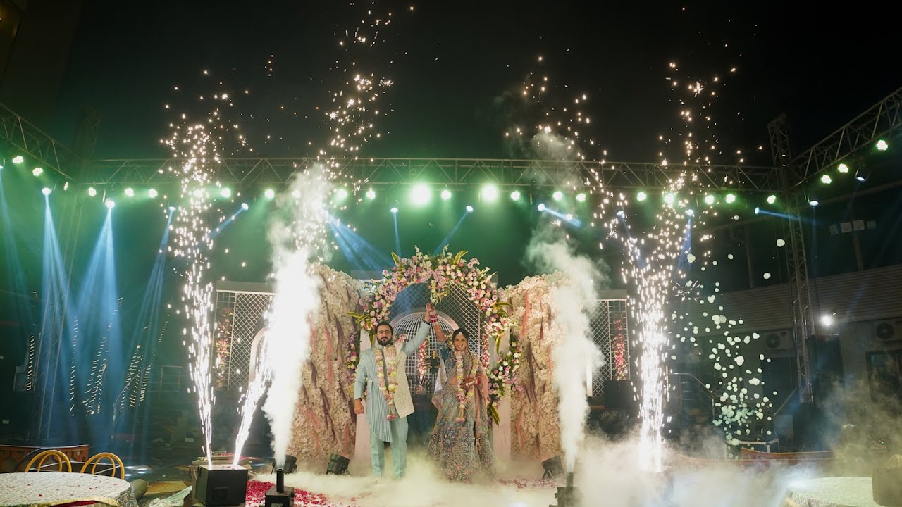 Wedding Varmala Concept 2025 | Badal & Neha | Royal Garden Resort | Amar Events | #varmala