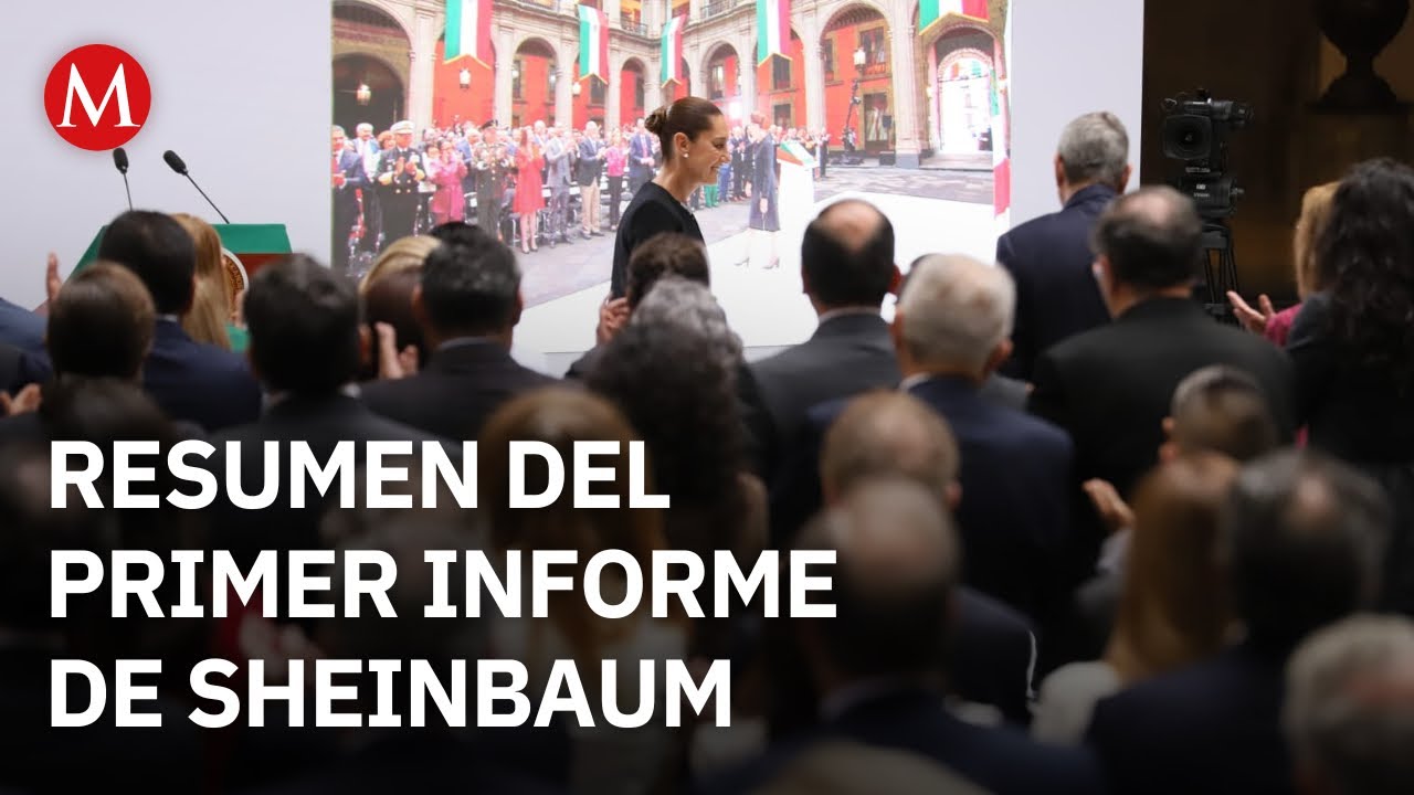 Claudia Sheinbaum presenta su primer informe en Palacio Nacional con ausencias notorias