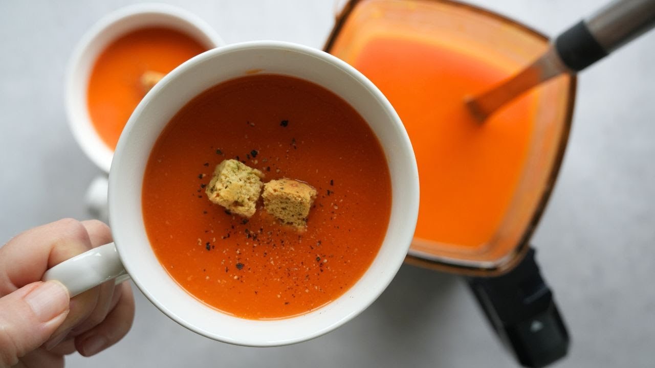 Try This Easy Soup Maker Tomato and Red Pepper Soup (With Only A Few Ingredients!)