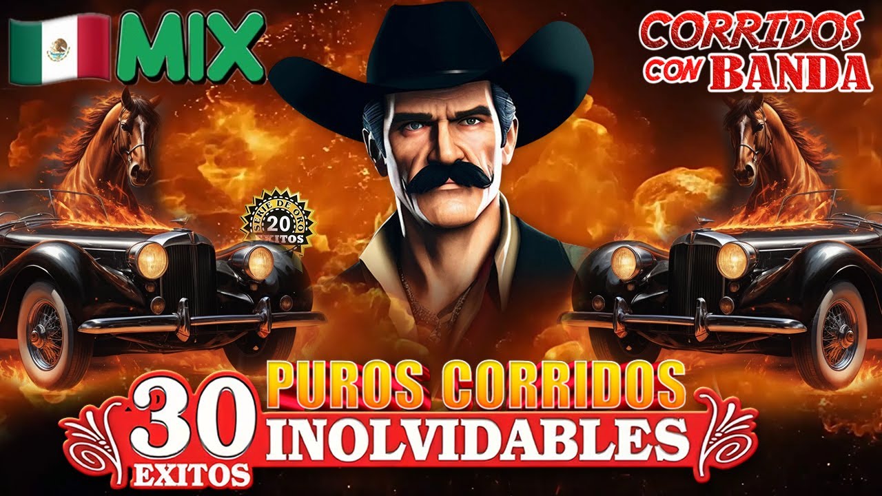PUROS CORRIDOS VIEJITOS CON BANDA ⚡ Chalino Sánchez, El Coyote, Beto Quintanilla, Julio Preciado