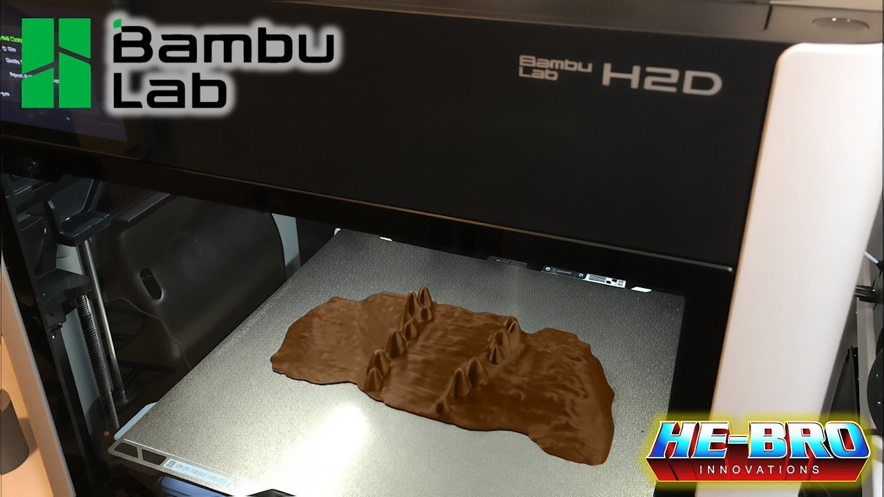 Live 3D print of Custom inside floor for Fright Zone on a Bambu Lab H2D printer