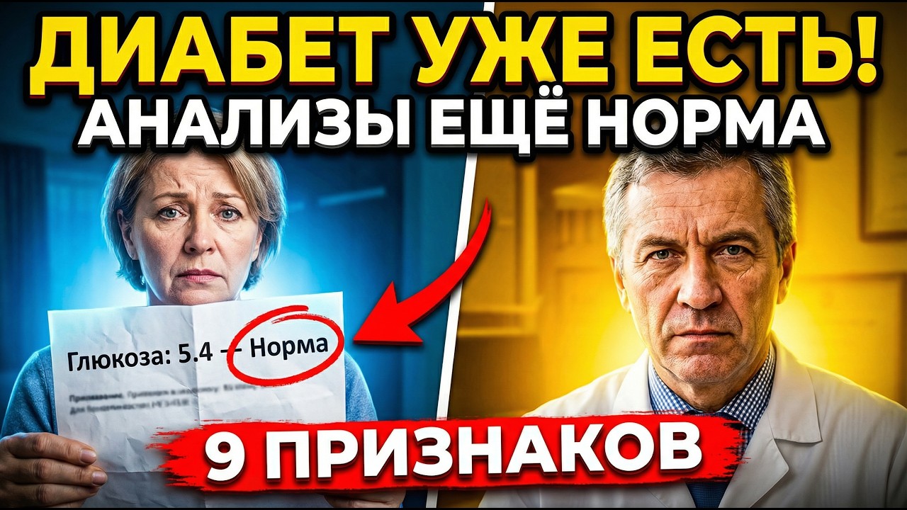 Преддиабет: 9 симптомов, по которым тело кричит «остановись».