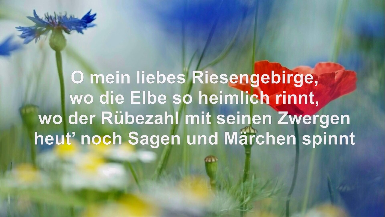 Blaue Berge, grüne Täler. Riesengebirglers Heimatlied. Der Montanara Chor. Text (HD)