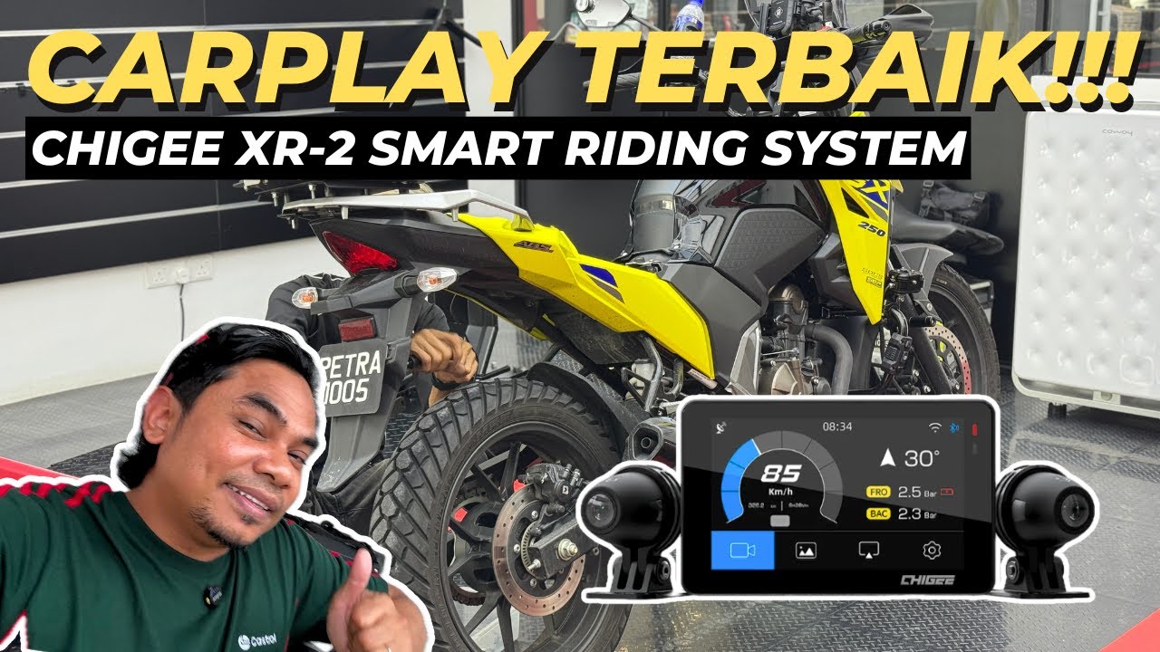 AKU PASANG CHIGEE XR-2 DEKAT VSTROM 250SX | CARPLAY TERBAIK ABAD INI!