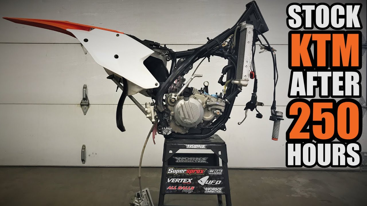 Как осмотреть подержанный мотоцикл для мотокросса с пробегом 250 моточасов — KTM 300 XC 2017 года
