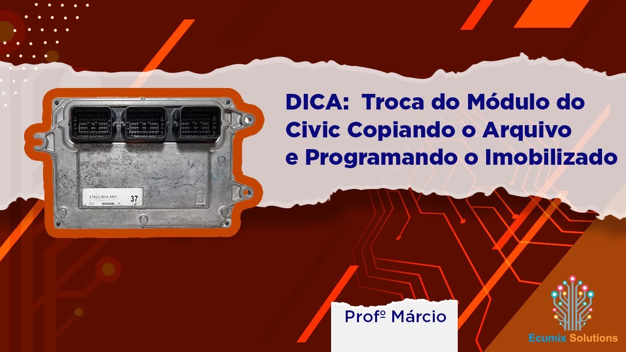 Honda Civic Copiando o Arquivo e Programando o Imobilizador Usando PCM Flash e Launch