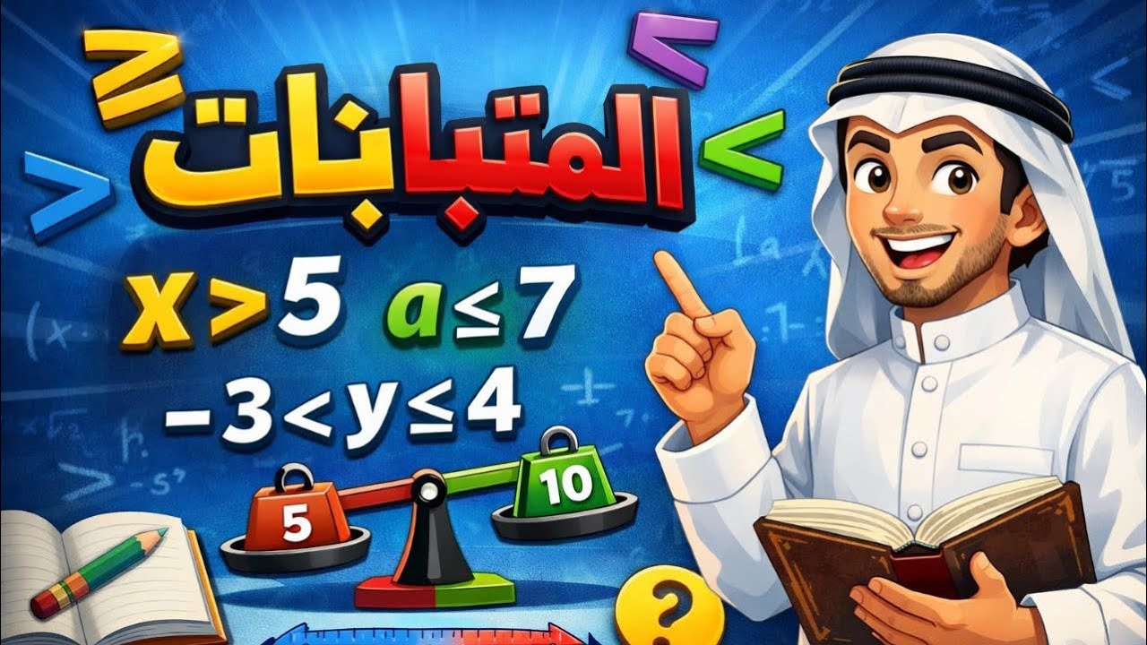 رياضيات ثالث متوسط- المتباينات