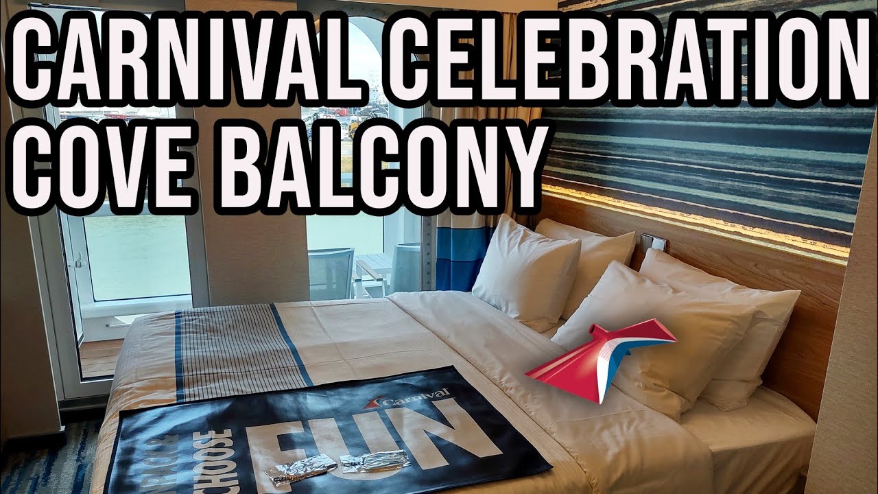 Carnival Celebration Cove Balcony Stateroom Tour