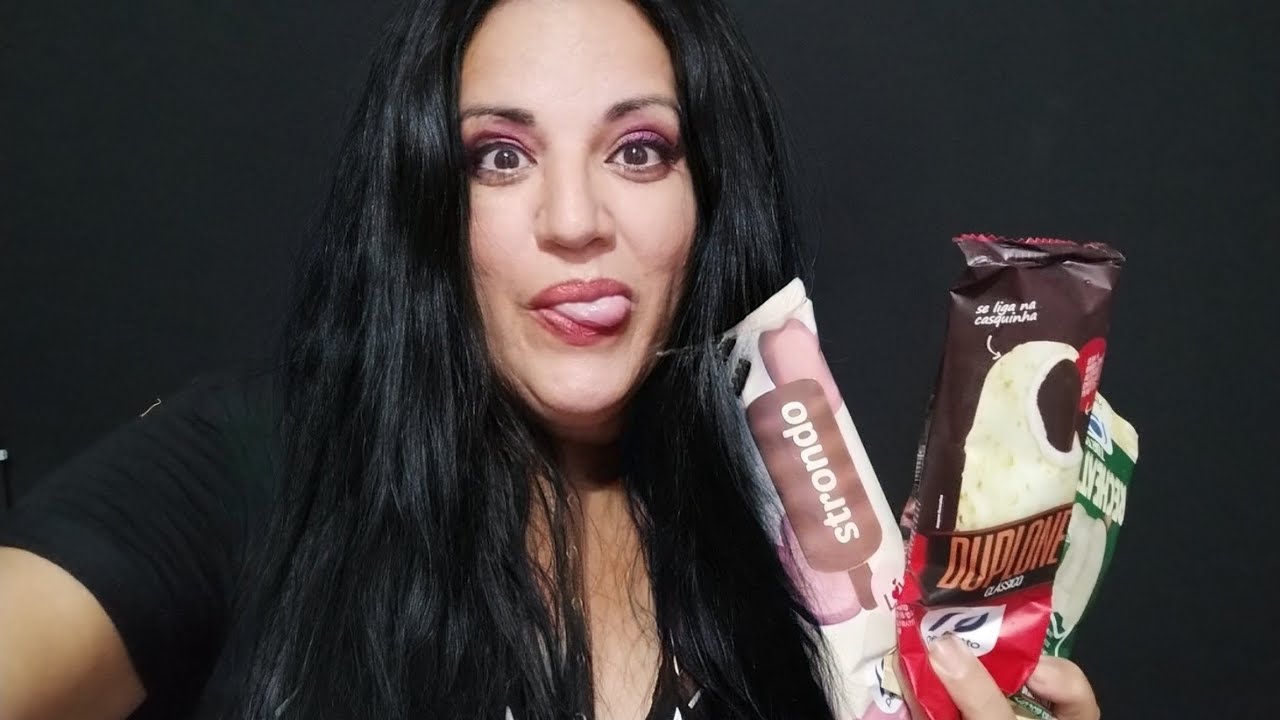 Asmr- Comida picolés crocantes Murkbang  roleplay