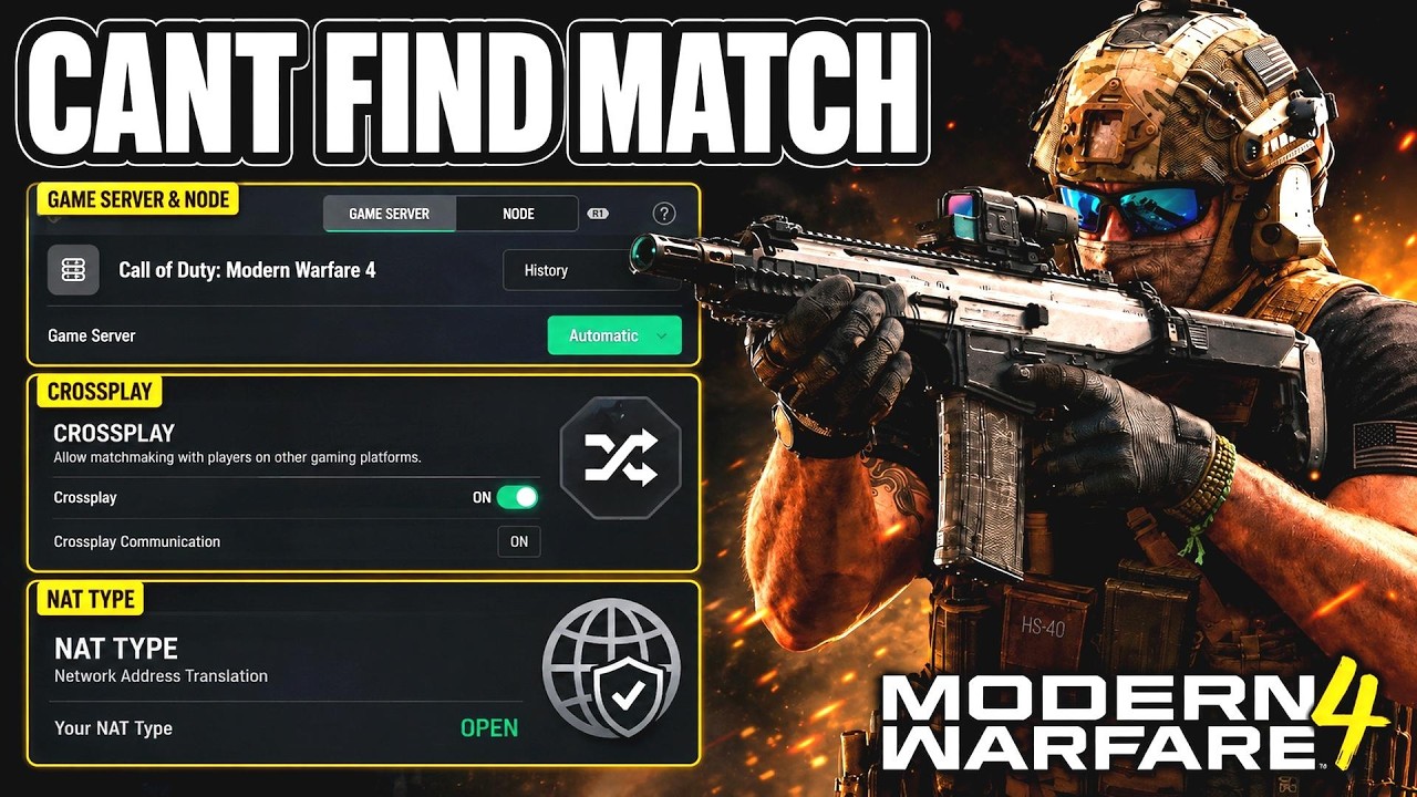 Modern Warfare 4 Can't Find Match Fix - Full Guide