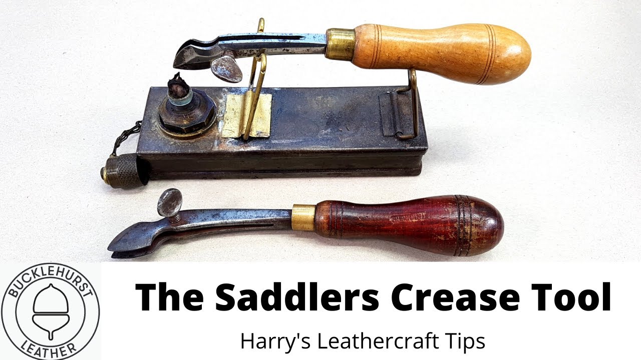 Using The Saddlers Double Screw Crease Tool