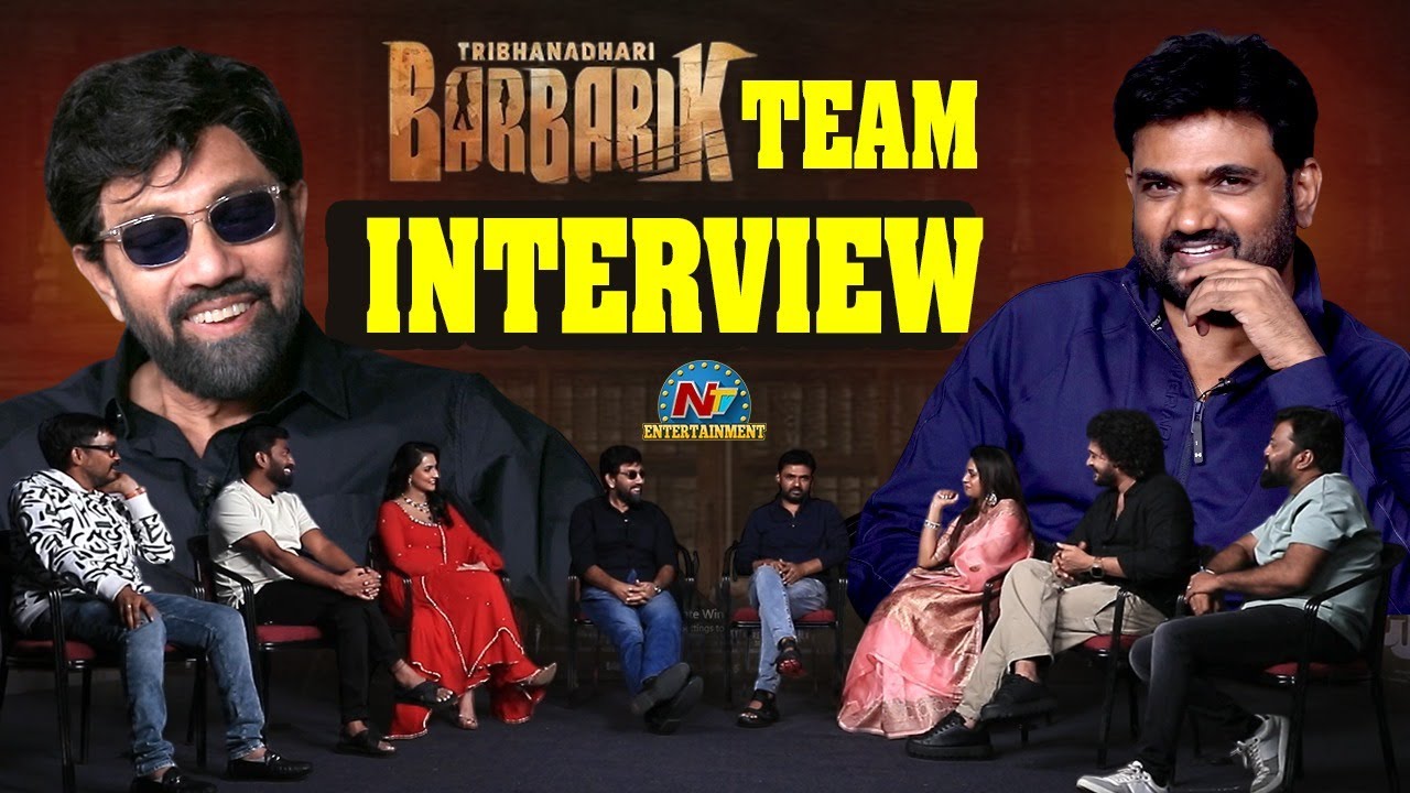 Tribanadhari Barbarik Team Interview with Maruthi | Sathyaraj | Vasishta | Udayabhanu | NTV ENT