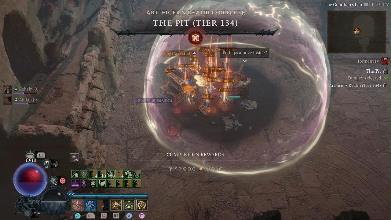 Diablo 4 | Season 10 | Rake Spiritborn | Pit 134