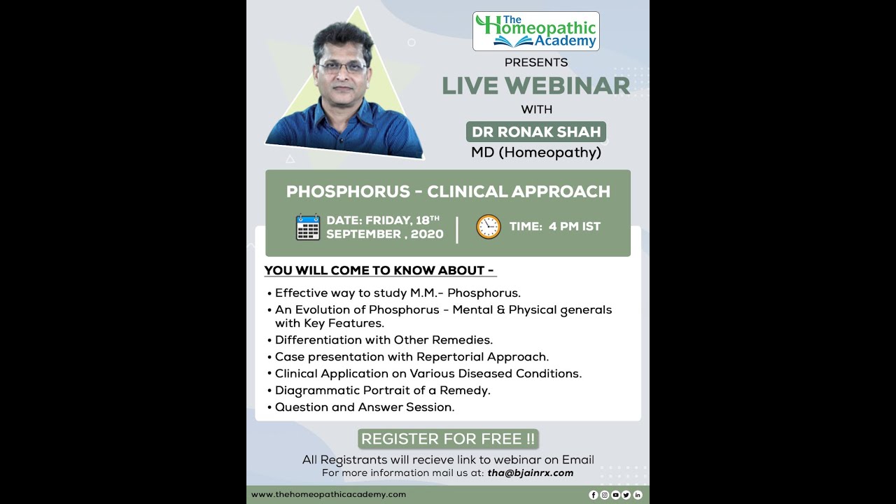 THA | Phosphorus - Clinical Approach | Dr. Ronak Shah