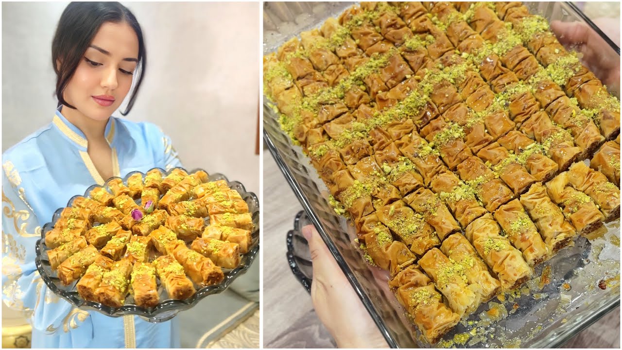 معسلات رمضان اسهل والذ معسلة او بقلاوة ف5 دقائق وجديها عطيتكم سر القرمشة وطريقة الاحتفاظ طيلة الشهر