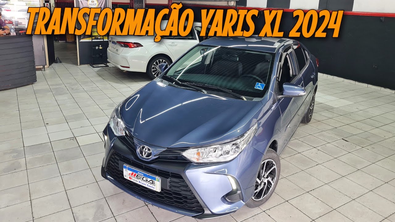 Toyota Yaris XL PCD 2024 Desbloqueio Câmera Ré + Módulo Vidro+ Rodas + Engate+ Soleira + Calha Chuva