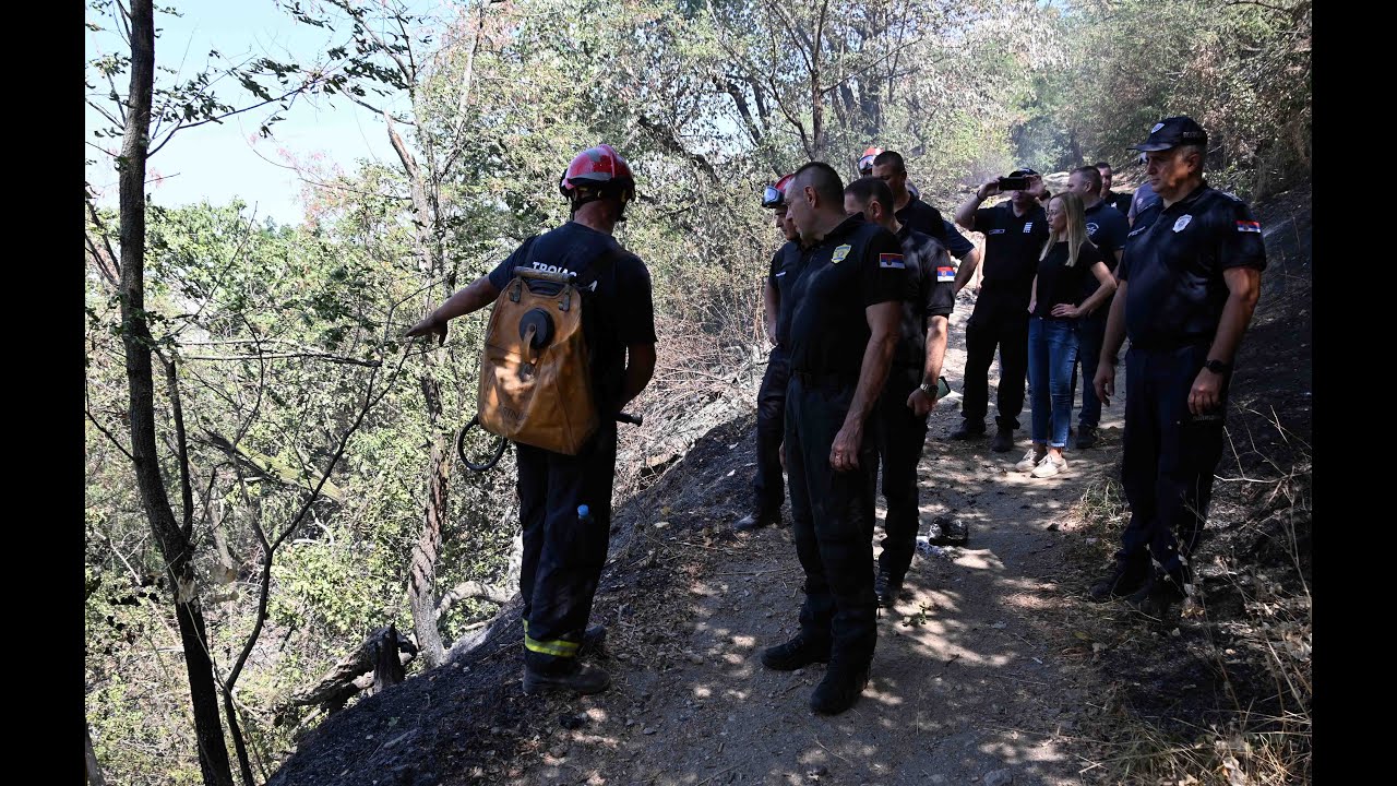 Minista Vulin obišao pripadnike SVS i policije u Vršcu na dogašivanju požara