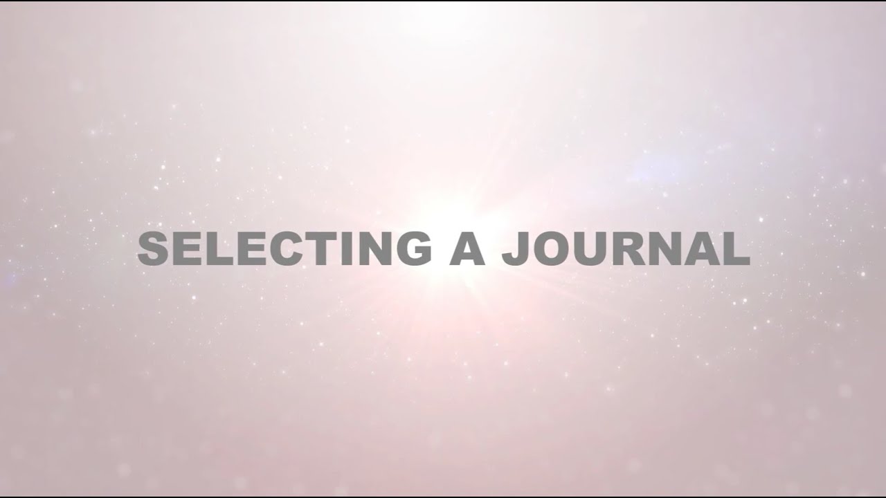 Selecting a Journal