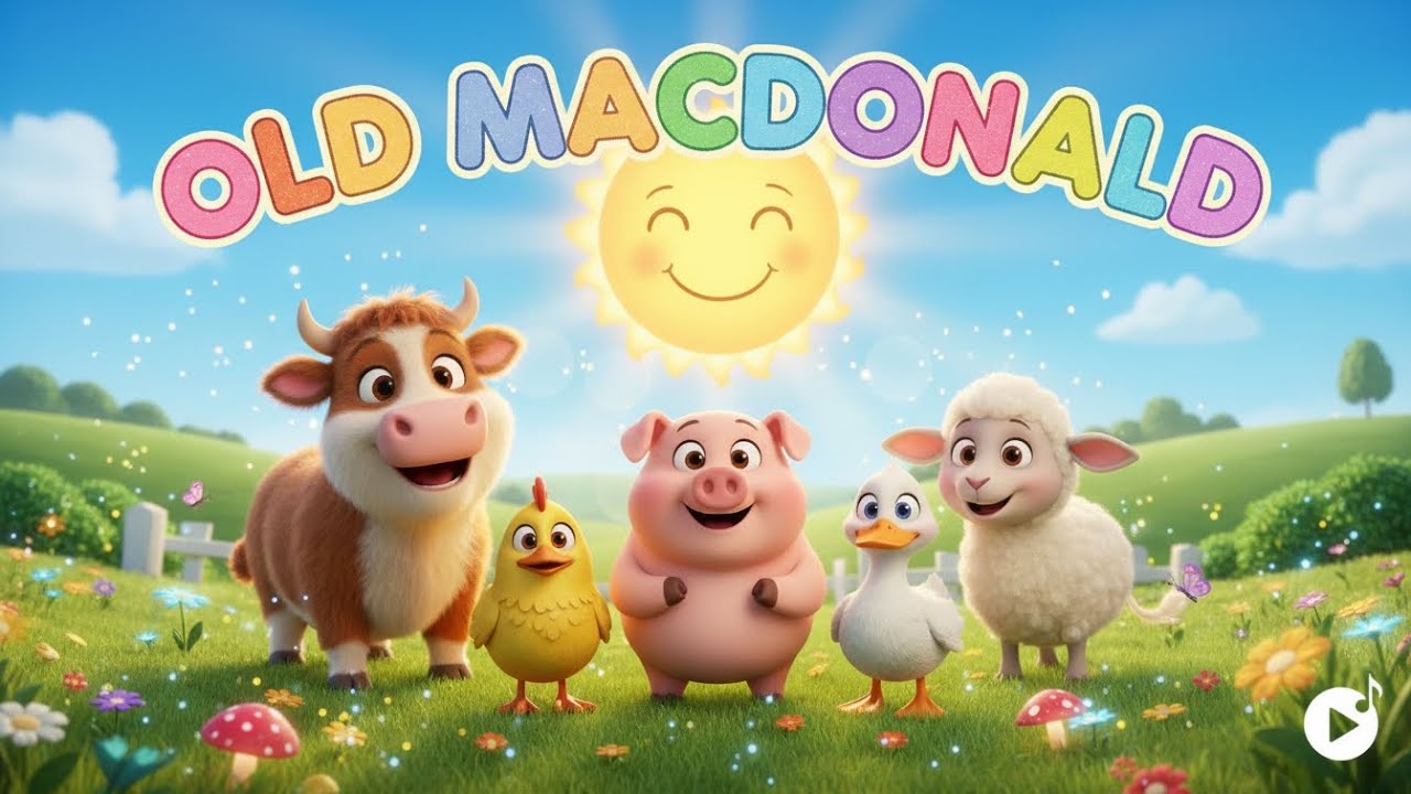 Old MacDonald Animals Song | Learn Animals with Music (Kids 1–4) 🐮🎶