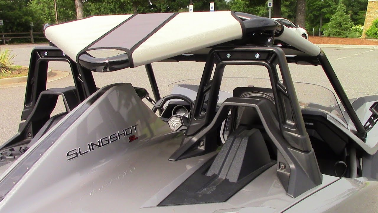Как установить брезентовый верх Bullet Speed ​​V-Back на крышу Polaris Slingshot