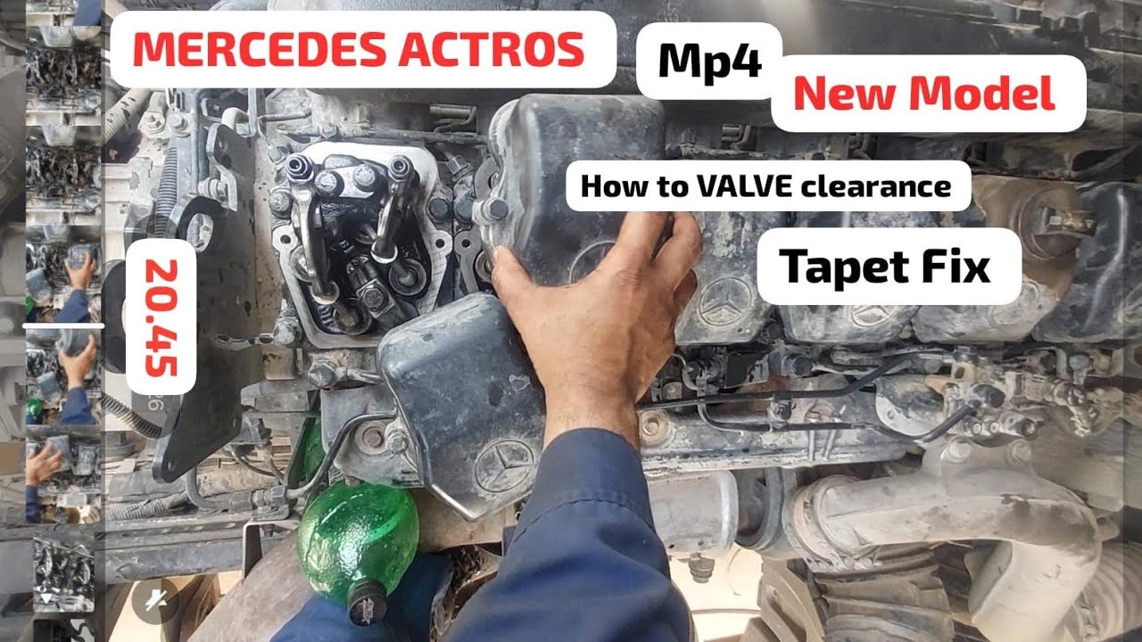 How To TEPAT VALVE CLEARANCE FIX NEW MODEL MERCEDES ACTROS MP4  ENGINE  LA460 TEPAT VALVE BEED SounD