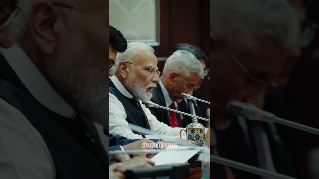 Modi - Uzbek President Talks at Tashkent