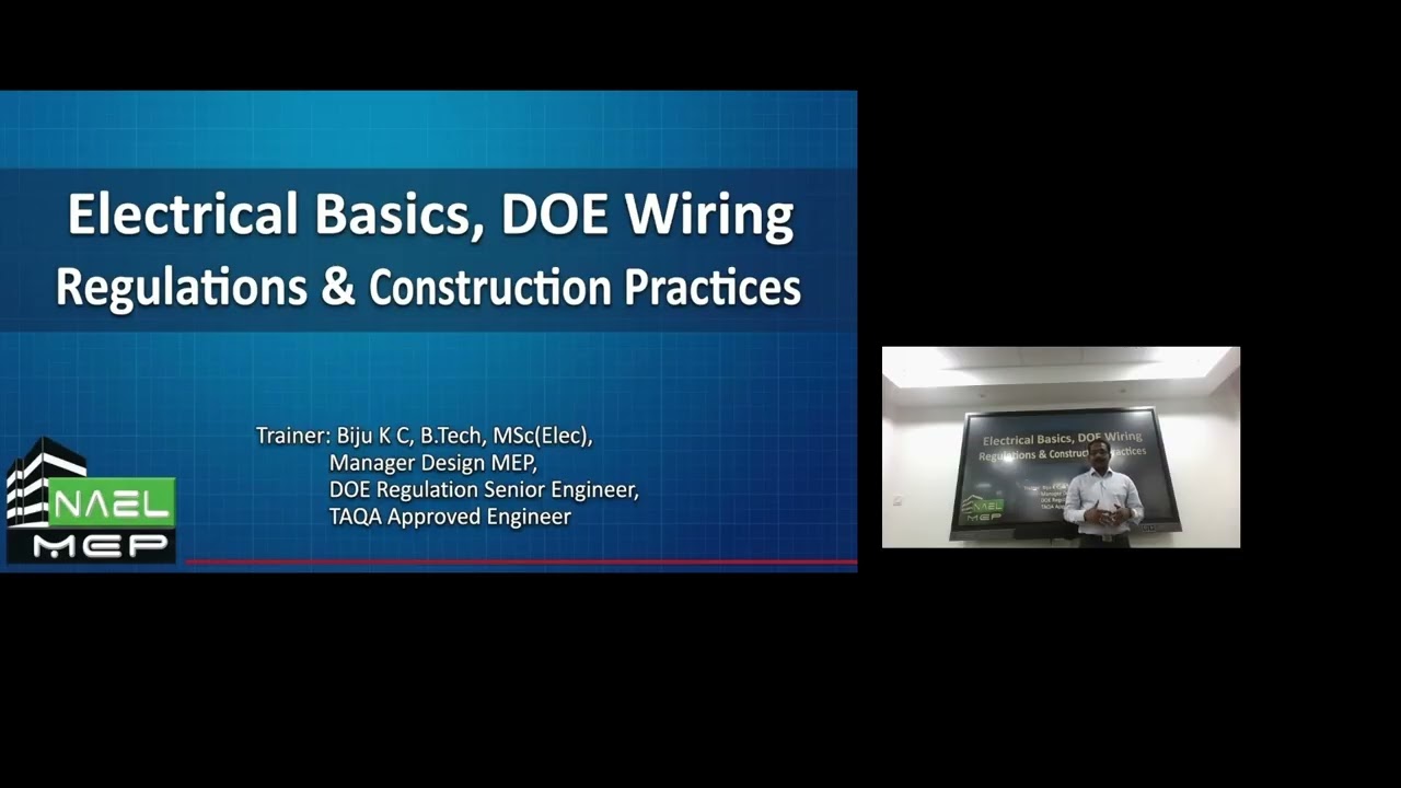 Electrical Training Basics and DOE youtube