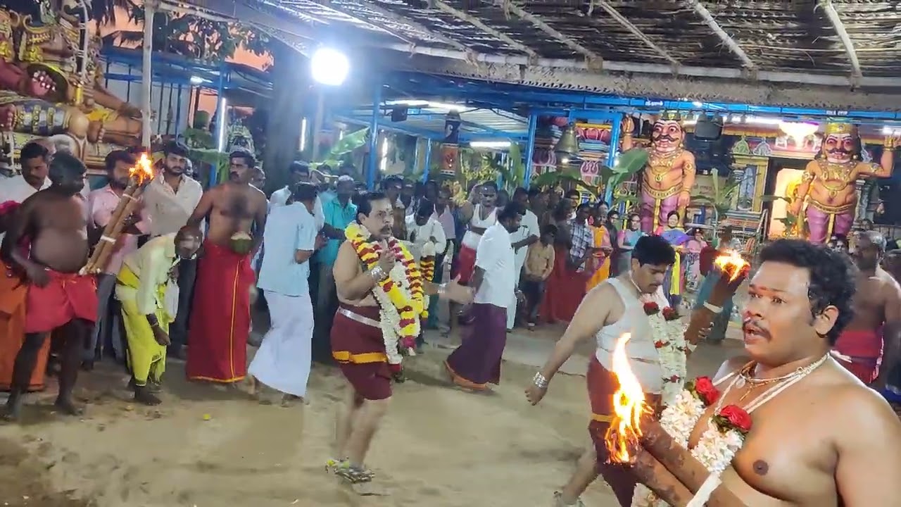 ஸ்ரீ பாலத்து கருப்பண்ணசாமி திருக்கோயில் 21ம் திருவிழா பூசட்டுதல் நிகழ்வு பாரியூர், கோபி ஈரோடு.