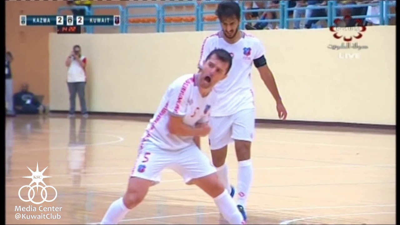 أهداف مباراة الكويت 3 × 5 كاظمة ـ كاس السوبر لكرة القدم الصالات 2017 ـ 2018