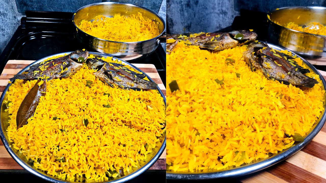 JINSI YA KUPIKA WALI WA NJANO/ Tumeric & Curry Rice/ mapishi ya wali / ika malle