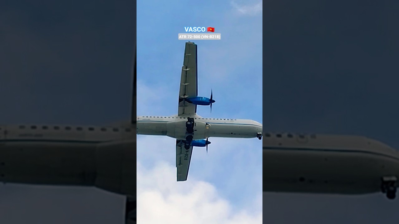 #vasco #airbus #atr72 #landing #tansonnhat #planespotter #aviation #avgeek #shorts