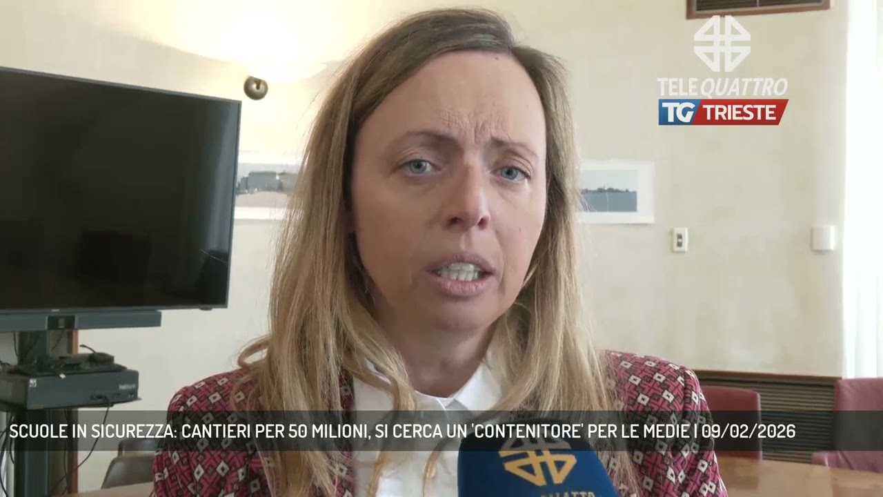 SCUOLE IN SICUREZZA: CANTIERI PER 50 MILIONI, SI CERCA UN 'CONTENITORE' PER LE MEDIE | 09/02/2026