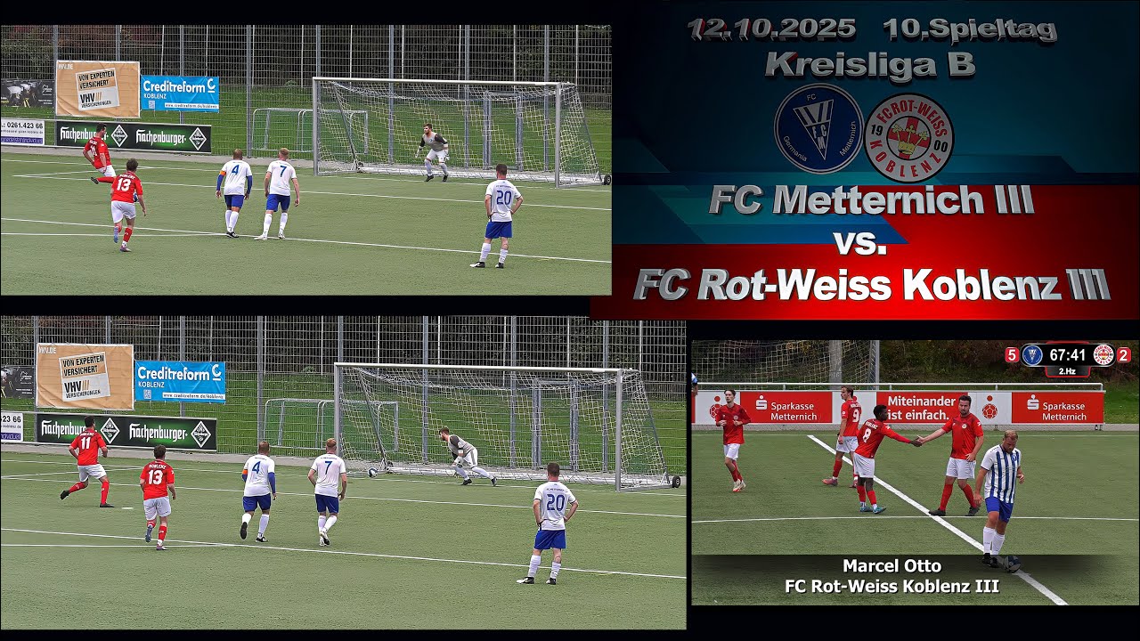 Kreisliga B: FC Metternich III vs. FC Rot-Weiss Koblenz III