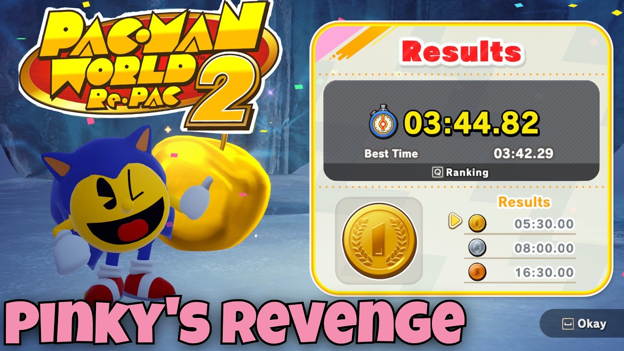 Gold Medal Time Trial - Pinky's Revenge | PAC MAN WORLD 2 RE-PAC!