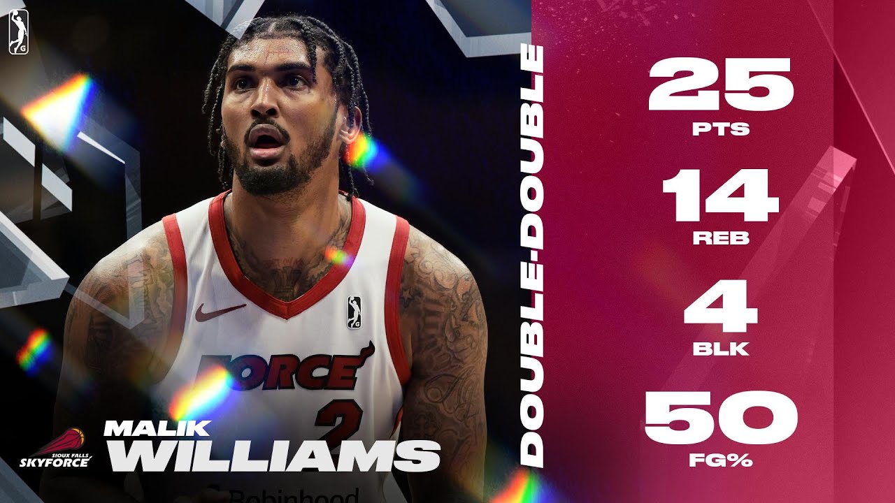 Malik Williams Records Dominant 25 PTS & 14 REB Double-Double In Skyforce Win Over Legends