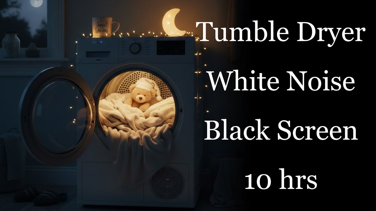 White Noise, Black Screen 10 hours Tumble Dryer
