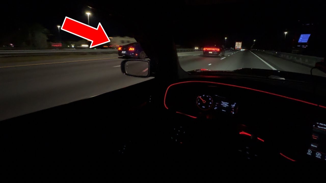 SCATPACK vs MODDED MUSTANG ON THE HIGHWAY POV🛣️