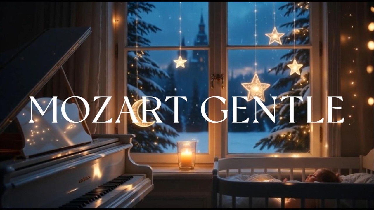 Baby Sleep Music 🌙 Mozart Gentle Piano Lullaby for Babies (1 Hour)