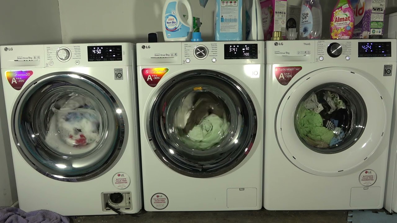 Wash Race - LG DD vs. LG Turbowash vs. LG Turbowash 360 / Cotton Eco Standard 60'c