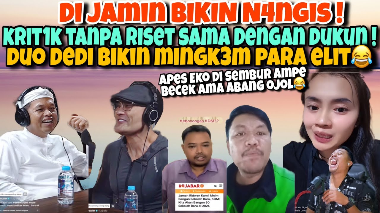 DI JAMIN BIKIN N4NG1S‼️KR1T1K TANPA RISET SAMA DENGAN DUKUN !EKO DI SEMPROT ABANG OJOL AMPE BECEK